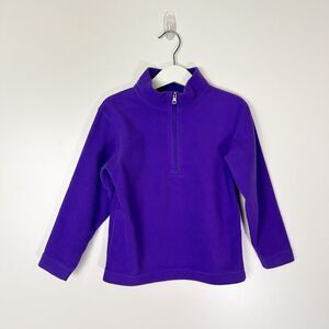 Obermeyer Kids 1/2 Zip Fleece Purple Pullover Top Mid Layer Sz Medium (4/5)